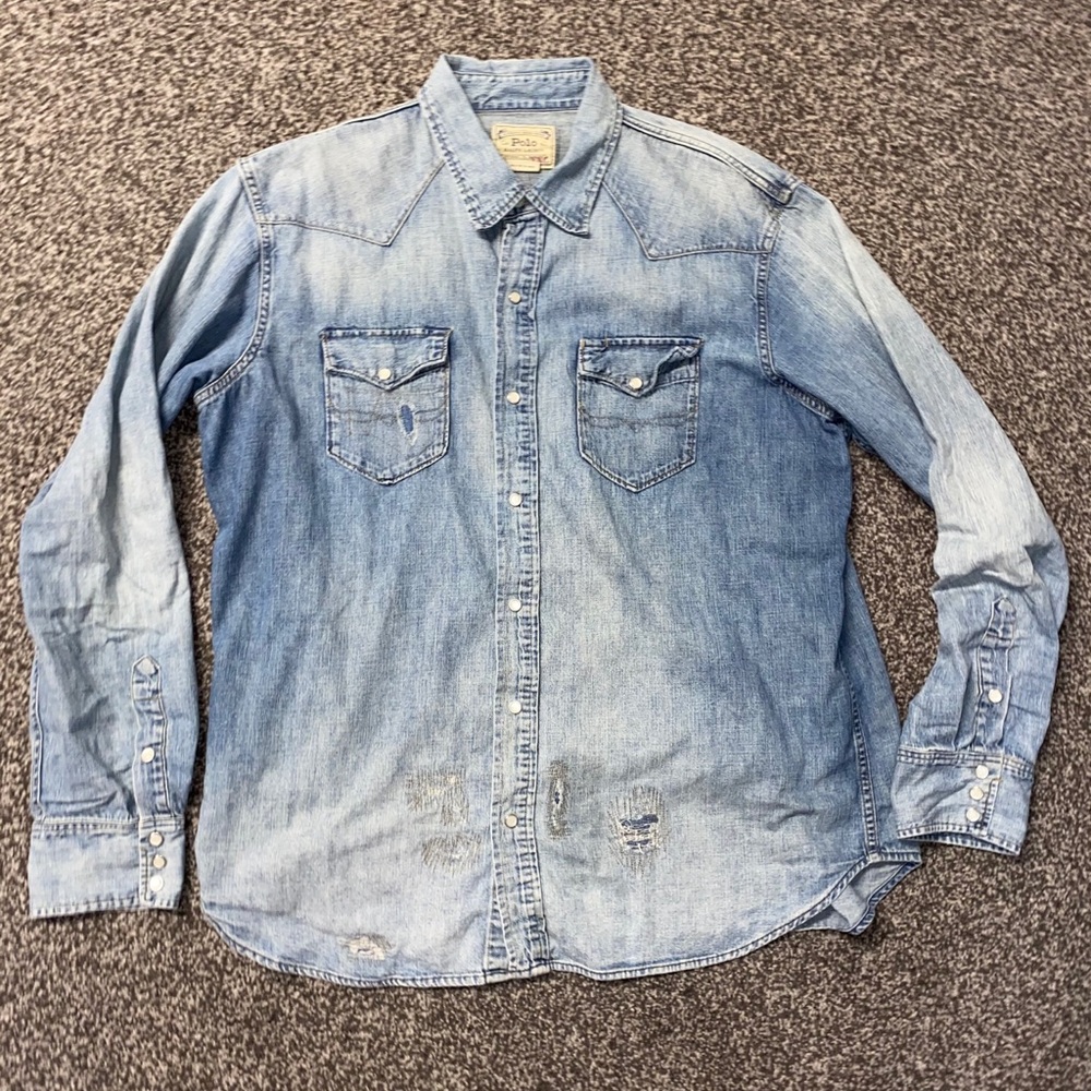 Vintage Polo Ralph Lauren Button Down Denim
